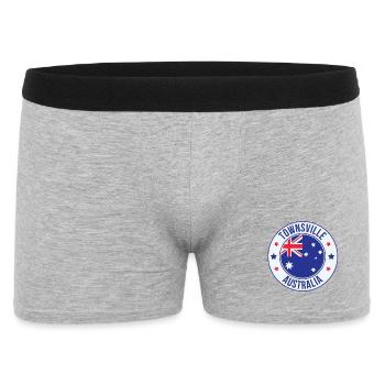 Emblème de Townsville Australie - Boxer Homme - gris chiné - Devant
