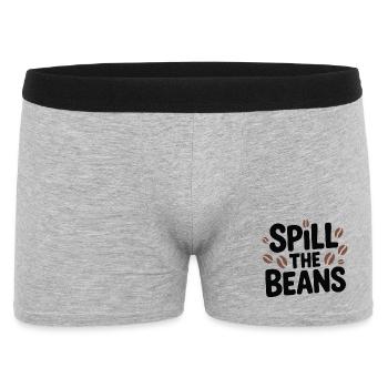 Spill the Beans Coffee Tee - Men's Boxer Shorts - heather grey - Front