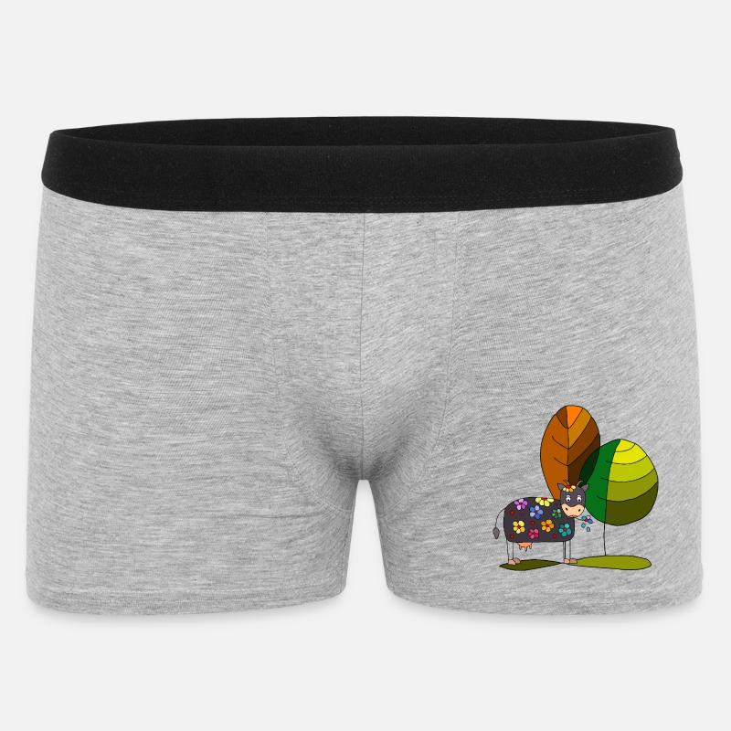 Cow - Men's Boxer Shorts - heather grey