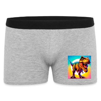 dinosaure - Boxer Homme - gris chiné - Devant