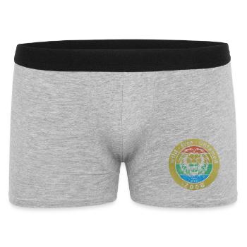 18. Geburtstag Wild, free & untamed since 05/2008 - Männer Boxer Shorts - Grau meliert - Vorne
