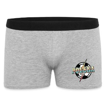 Deutschland Fussball Retro - Männer Boxer Shorts - Grau meliert - Vorne