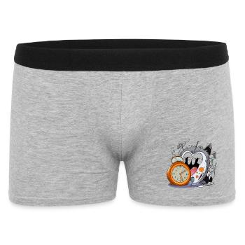 Sleepless watch monster - Men's Boxer Shorts - heather grey - Front