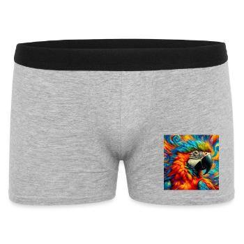 perroquet - Boxer Homme - gris chiné - Devant
