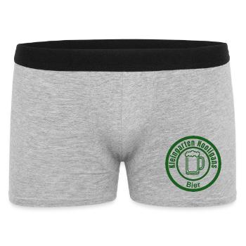 Kleingarten Hooligans – Freches Garten-Design mit  - Männer Boxer Shorts - Grau meliert - Vorne