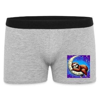 La paresse dort sur la Lune - Boxer Homme - gris chiné - Devant