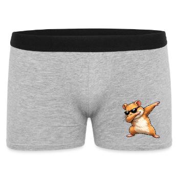 Dabbing Golden Hamster - Men's Boxer Shorts - heather grey - Front