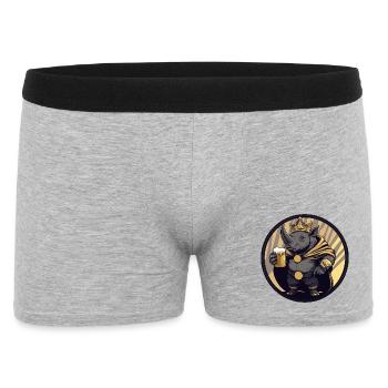 Rhino Beer Funny - Men's Boxer Shorts - heather grey - Front