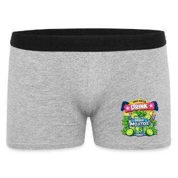 Sauvez l'eau, buvez Mojitos - Boxer Homme - gris chiné - Devant