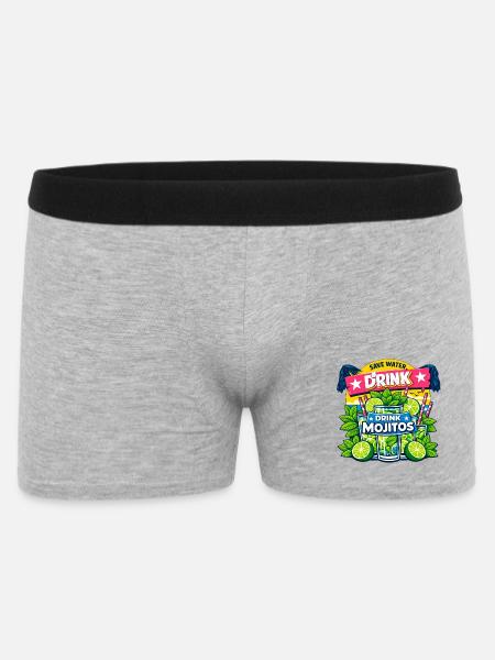 Save the water, drink Mojitos - Men's Boxer Shorts - heather grey