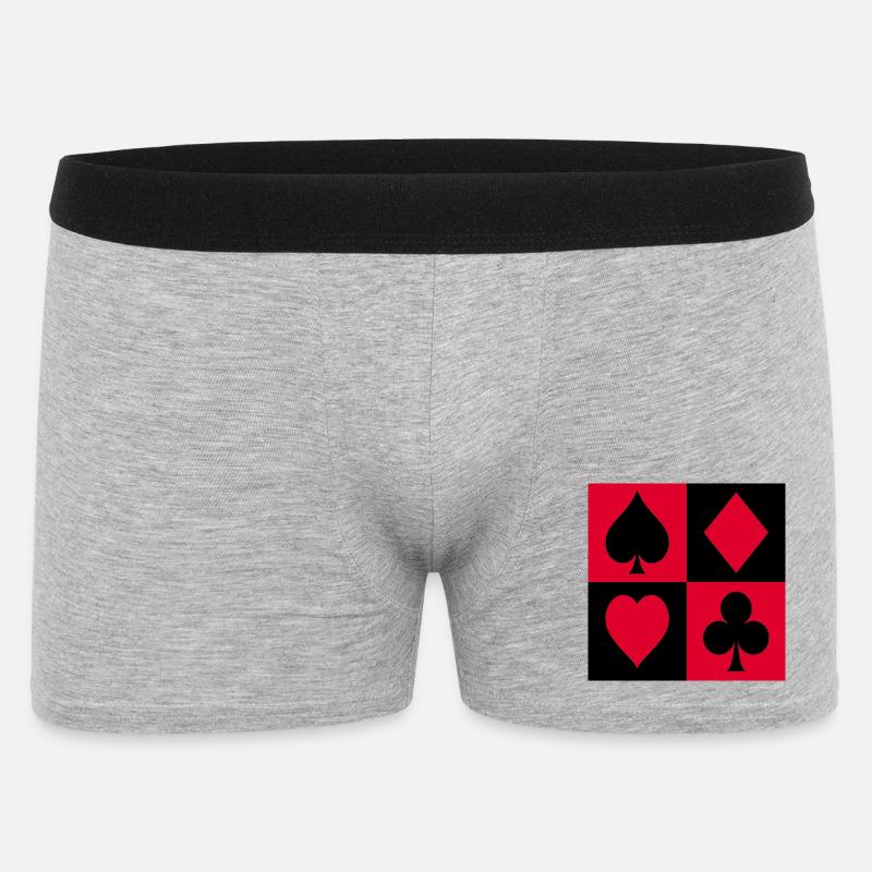 Quartet Suit Blocks - Men's Boxer Shorts - heather grey