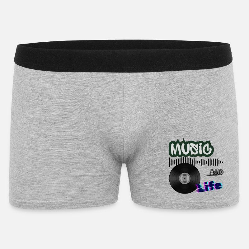 vinyle - Boxer Homme - gris chiné