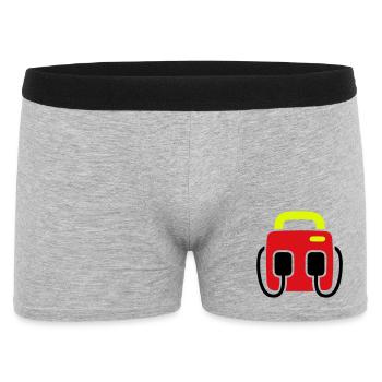 Defibrillator AED First Aid - Men's Boxer Shorts - heather grey - Front