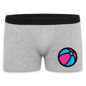 Wasserball Strand Sommer Icon - Männer Boxer Shorts - Grau meliert - Vorne