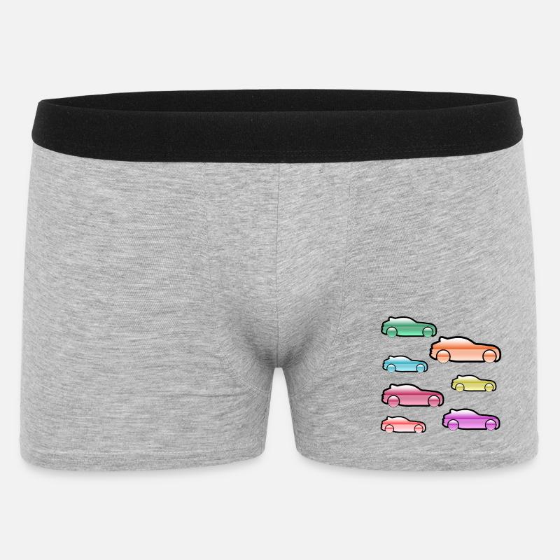 Autos - Männer Boxer Shorts - Grau meliert