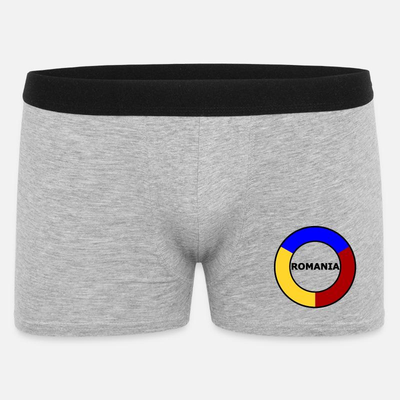 Farbkreisring Primärfarben - Männer Boxer Shorts - Grau meliert