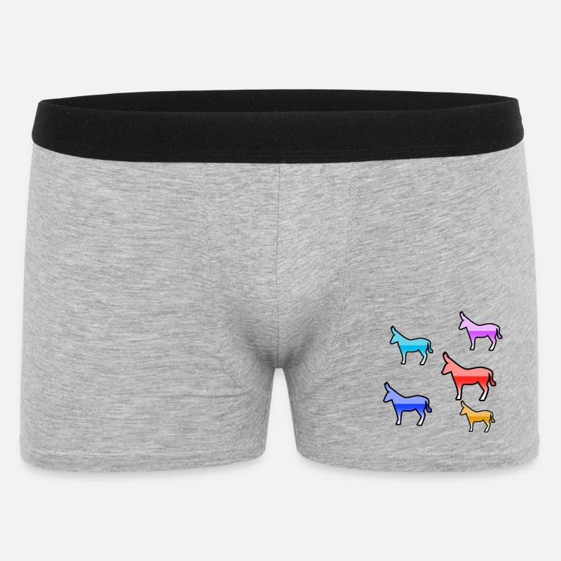 âne - Boxer Homme - gris chiné