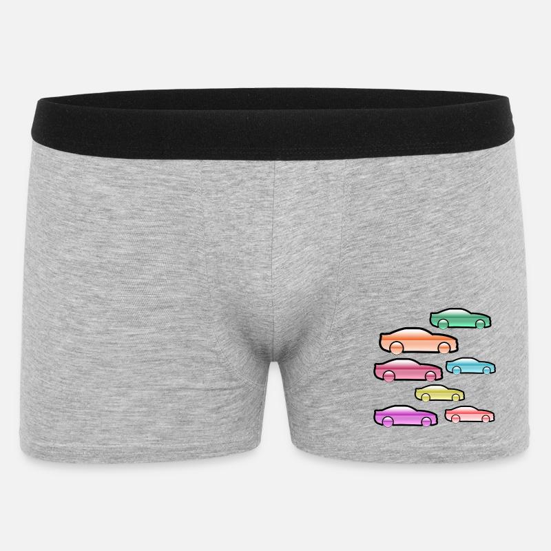 Autos - Männer Boxer Shorts - Grau meliert
