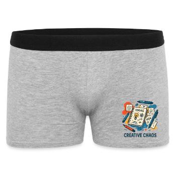 Livre d’idées créatives de chaos - Boxer Homme - gris chiné - Devant