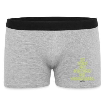 Ich Würde Mich Gern Freuen Wiedersehen - Männer Boxer Shorts - Grau meliert - Vorne