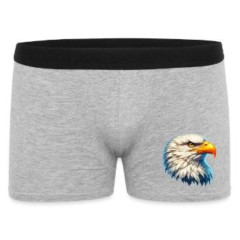 eagle - Men's Boxer Shorts - heather grey - Front