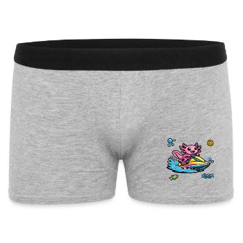 Éclaboussure néon en jet ski Axolotl - Boxer Homme - gris chiné - Devant