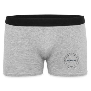 Moin Wieder Da Kompass Norddeutsch Shirt - Männer Boxer Shorts - Grau meliert - Vorne
