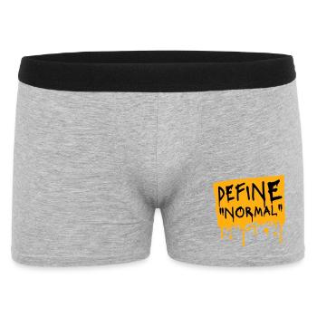 Définir le graphique sarcastique drôle normal - Boxer Homme - gris chiné - Devant