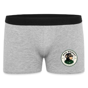 Singe Fou Singe Polo Vert - Boxer Homme - gris chiné - Devant