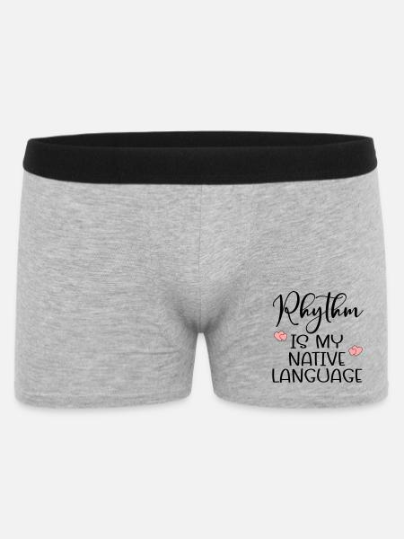 Rhythm Dance Language - Men's Boxer Shorts - heather grey