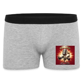 Microphone rétro cinématigue DCC PROD - Boxer Homme - gris chiné - Devant