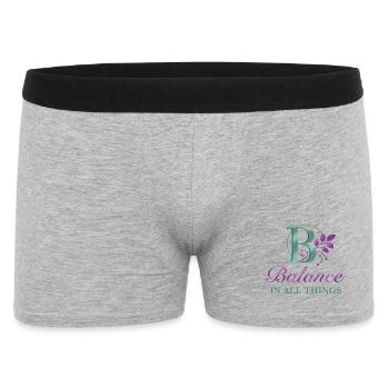 Balance_ _all_the_time - Men's Boxer Shorts - heather grey - Front