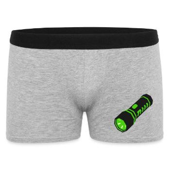 Taschenlampe Licht Icon - Männer Boxer Shorts - Grau meliert - Vorne