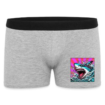 Shark - Men's Boxer Shorts - heather grey - Front