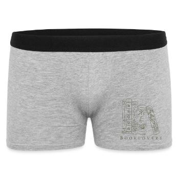 Booklovers - Männer Boxer Shorts - Grau meliert - Vorne