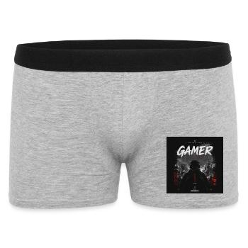 66059ea9-a9ff-4cad-98c7-b7805507dffe - Männer Boxer Shorts - Grau meliert - Vorne