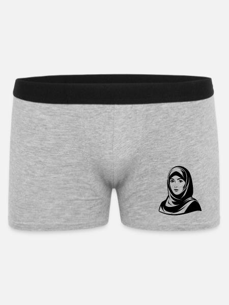 Hijab Woman - Men's Boxer Shorts - heather grey