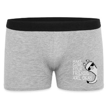 Assurez-vous que vos amis vont bien Lunettes de soleil lama - Boxer Homme - gris chiné - Devant
