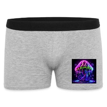 Psy_Toad_PEKE - Men's Boxer Shorts - heather grey - Front