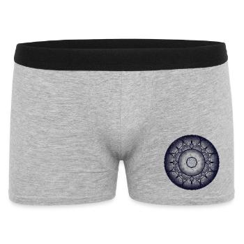 Mandala de saphir - Boxer Homme - gris chiné - Devant