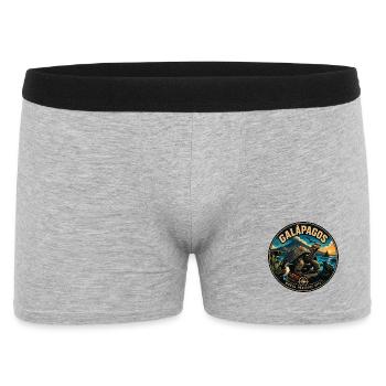 Insigne vintage de la faune des îles Galápagos - Boxer Homme - gris chiné - Devant