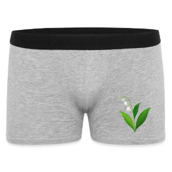 Lily of the Valley - Men's Boxer Shorts - heather grey - Front