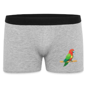 Tropical Parrot - Men's Boxer Shorts - heather grey - Front