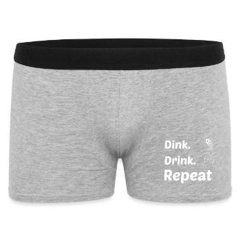 Dink drink repeat - Men's Boxer Shorts - heather grey - Front