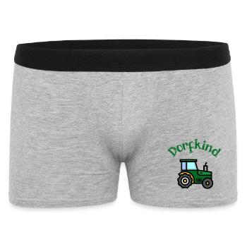 Enfant du village Tracteur Fermier Vie à la campagne Tracteur - Boxer Homme - gris chiné - Devant
