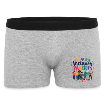L’inclusion est importante – Éducation spécialisée – Freundli - Boxer Homme - gris chiné - Devant