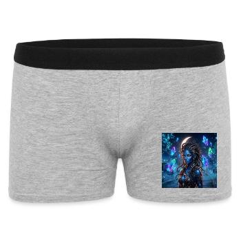 Sirène de Cristal Bleu - Boxer Homme - gris chiné - Devant