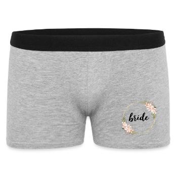 Anneau de fleurs en or avec des fleurs - Boxer Homme - gris chiné - Devant