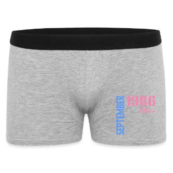 Anniversaire de septembre 1986 - Boxer Homme - gris chiné - Devant