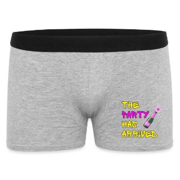 THE PARTY HAS ARRIVED, CAN GO MOUSE - Men's Boxer Shorts - heather grey - Front